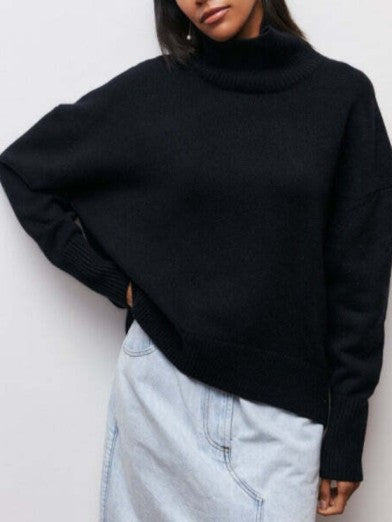 Women's Winter Turtleneck Sweater - Elegance and Comfort