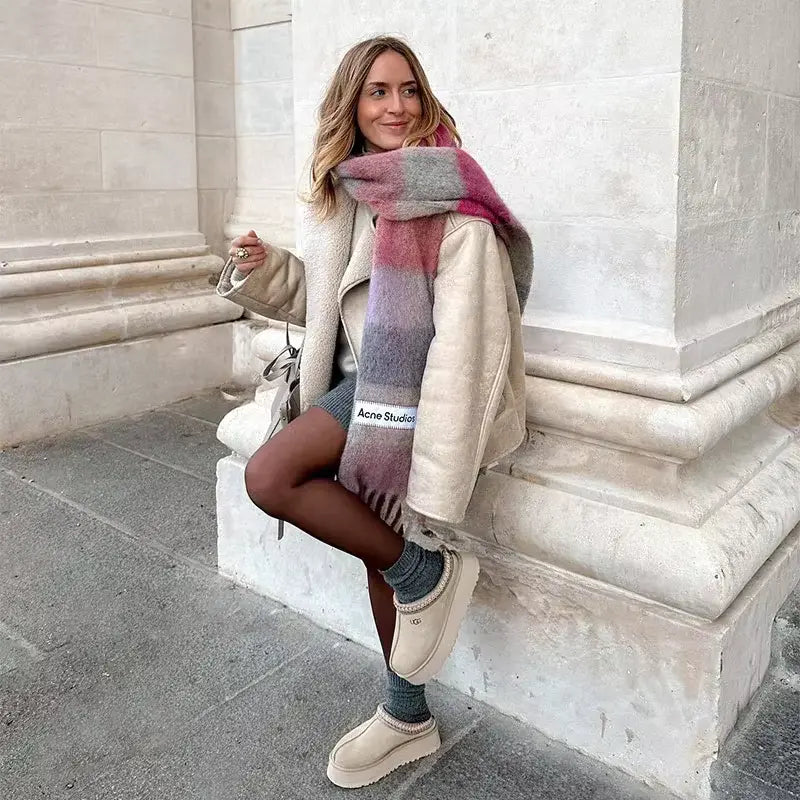LEYNA - Chic Lined Jacket Fall/Winter