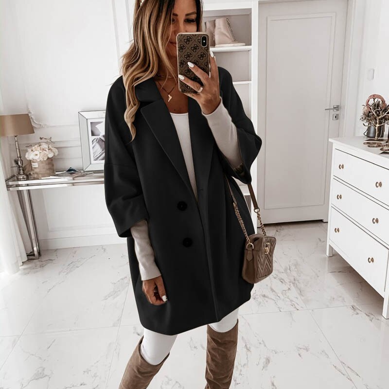 ELENA | Elegant and Vintage Long Wool Coat