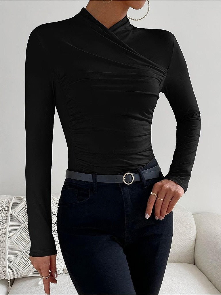 Stylishly Slim Fit Crossover Sweater