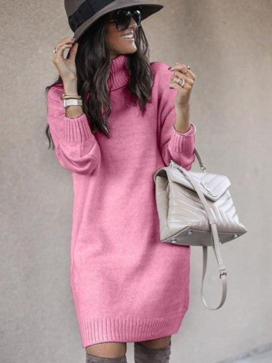Women's Chic Comfort Turtleneck Sweater - Ideal for Fall and Winter