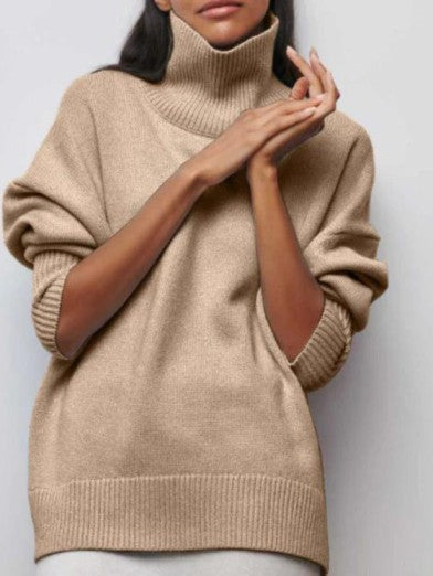 Women's Winter Turtleneck Sweater - Elegance and Comfort