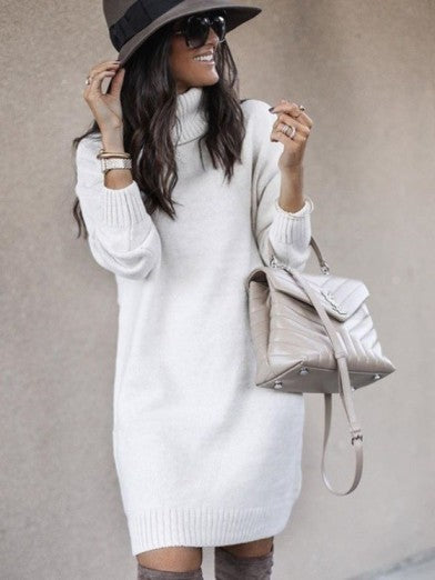 Women's Chic Comfort Turtleneck Sweater - Ideal for Fall and Winter