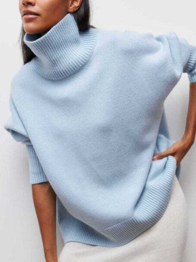 Women's Winter Turtleneck Sweater - Elegance and Comfort
