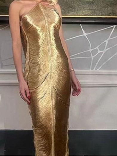Glamorous Evening Dress with Fringe and Daring Slit to Dazzle at Every Occasion