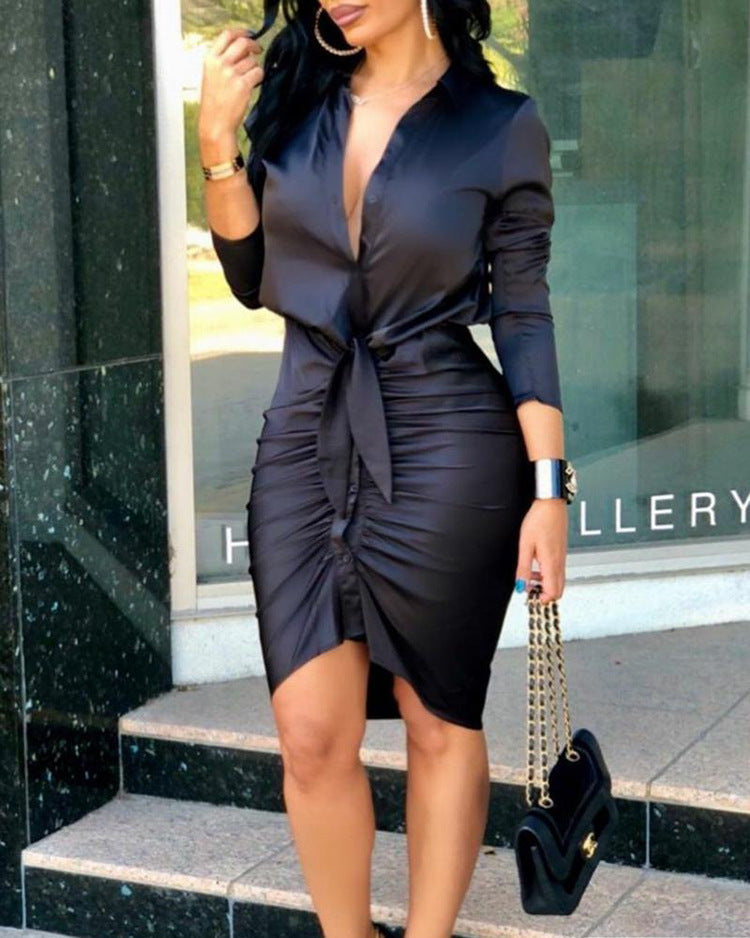 Executive Elegance Shirt Dress