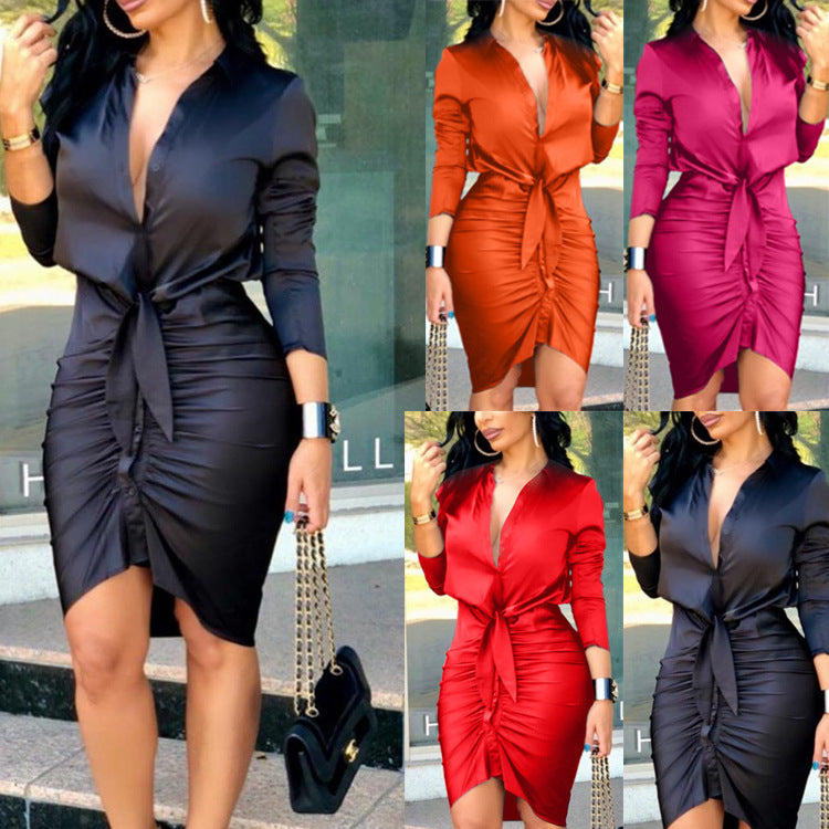 Executive Elegance Shirt Dress
