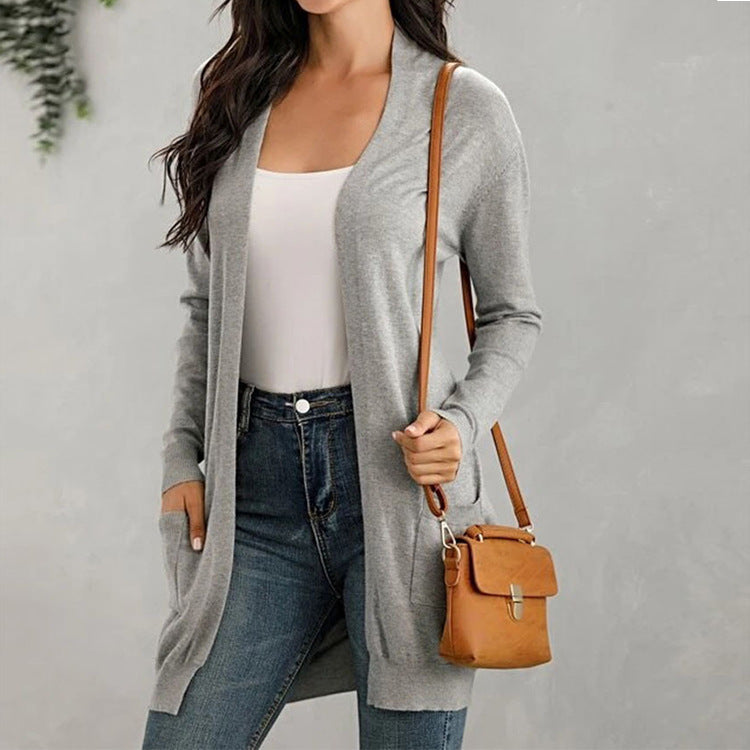 Seraphine® | Long sleeve knitted cardigan - comfort and refined elegance