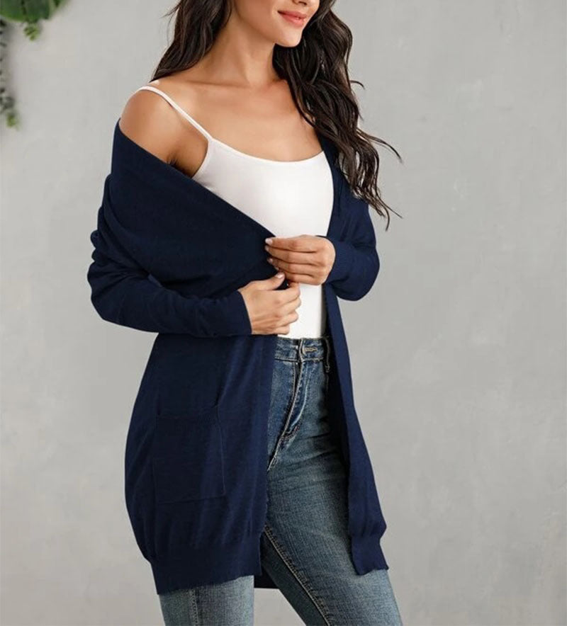 Seraphine® | Long sleeve knitted cardigan - comfort and refined elegance