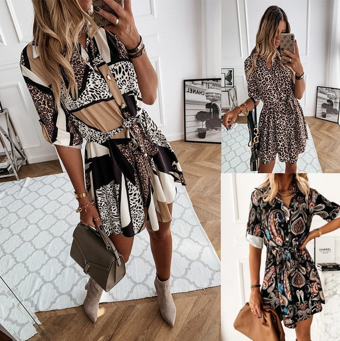 Vintage inspired printed dress