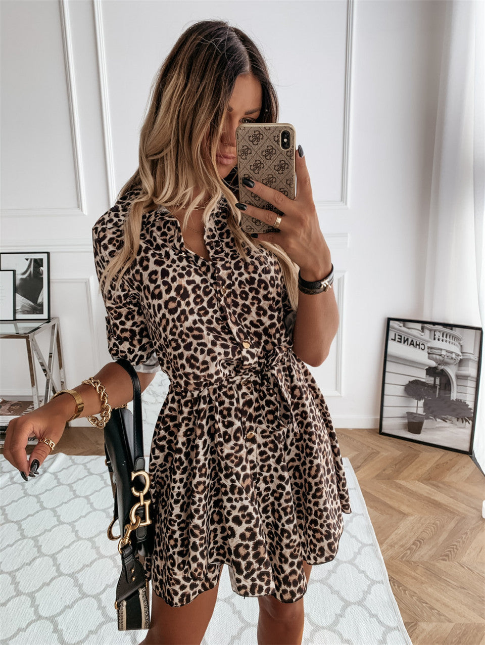 Vintage inspired printed dress