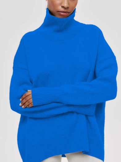Women's Winter Turtleneck Sweater - Elegance and Comfort