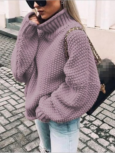 Women's Comfort and Style Knitted Turtleneck Sweater