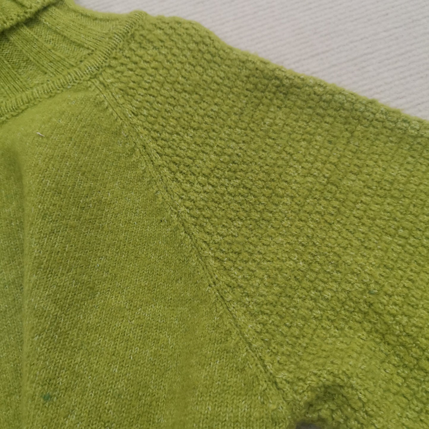 Grass Green Oversized Turtleneck Sweater