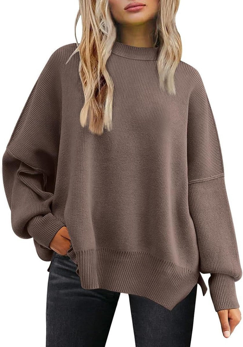 Strickpullover mit Seitenschlitz