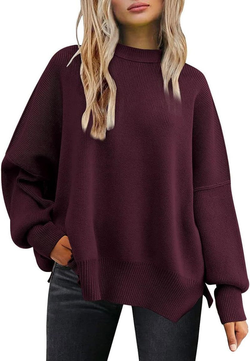 Strickpullover mit Seitenschlitz