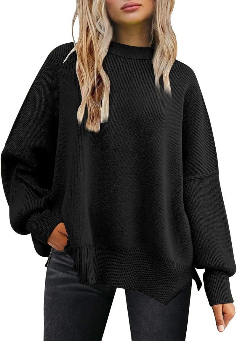 Strickpullover mit Seitenschlitz