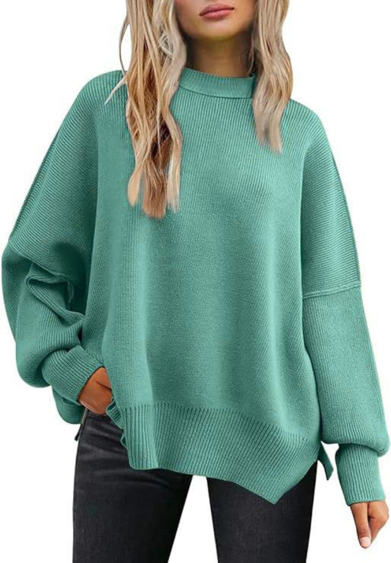 Strickpullover mit Seitenschlitz