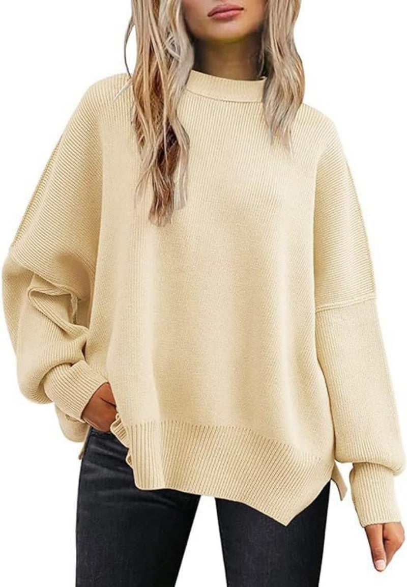 Strickpullover mit Seitenschlitz