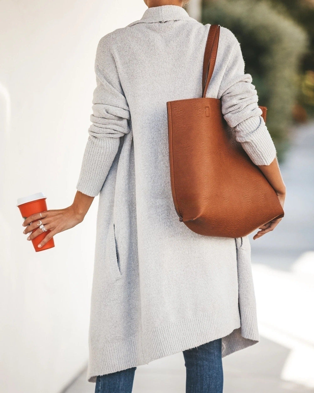 Plain long sleeve vest