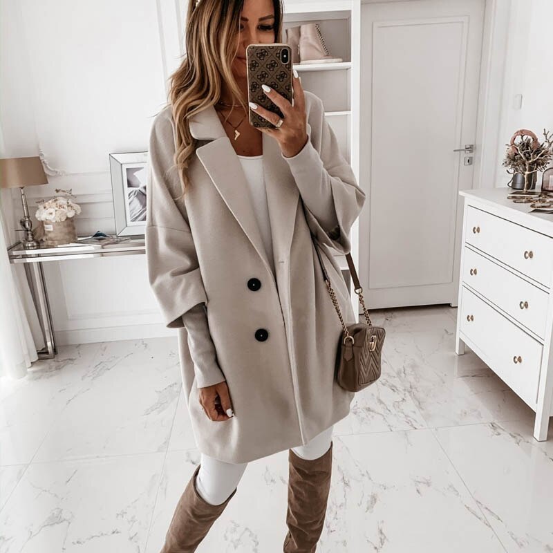 ELENA | Elegant and Vintage Long Wool Coat