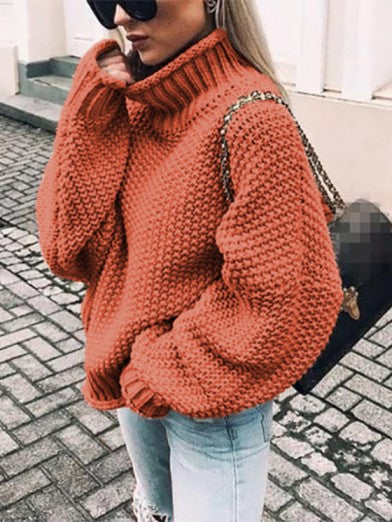 Women's Comfort and Style Knitted Turtleneck Sweater