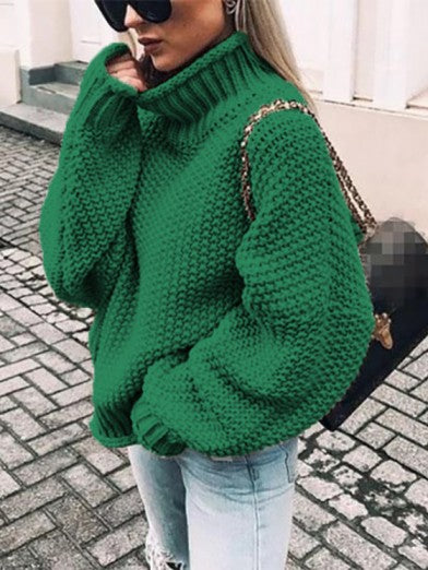 Women's Comfort and Style Knitted Turtleneck Sweater