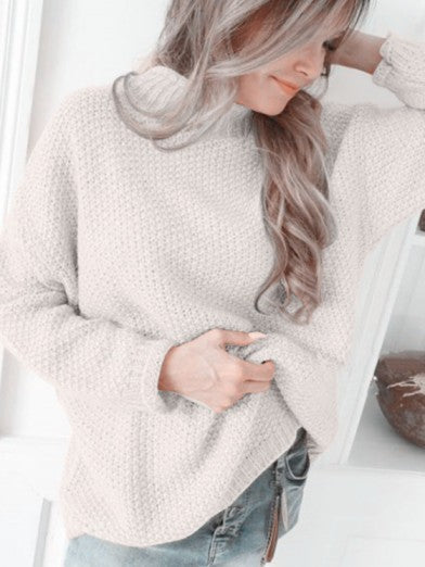 Comfort and Elegance Turtleneck Bouclé Sweater – Chic Style and Optimal Warmth for You