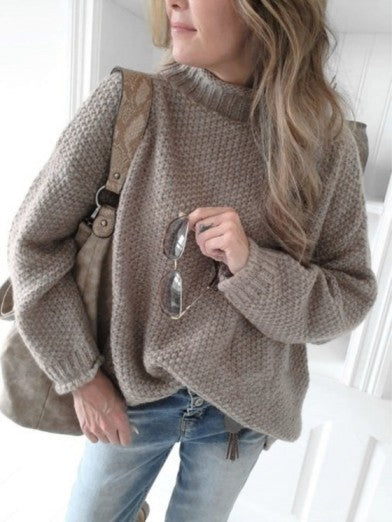 Comfort and Elegance Turtleneck Bouclé Sweater – Chic Style and Optimal Warmth for You