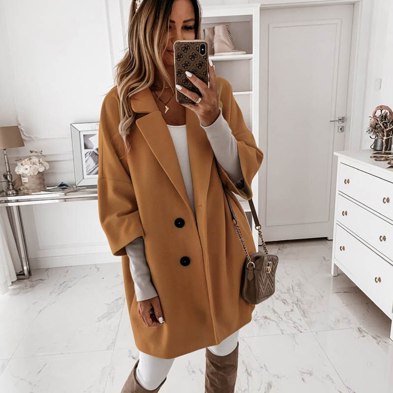 ELENA | Elegant and Vintage Long Wool Coat