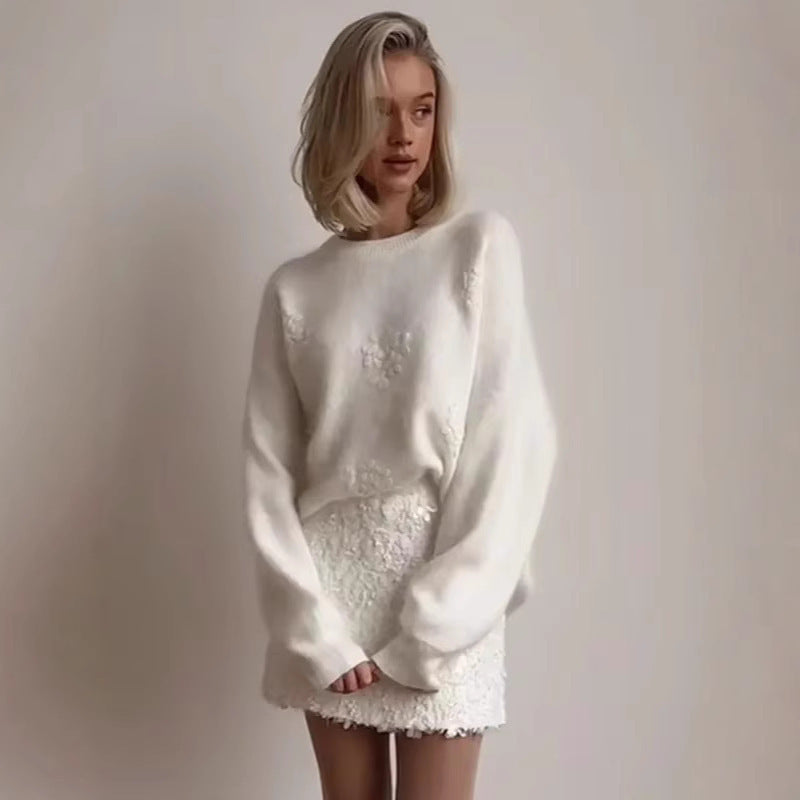 Flowery Sweater