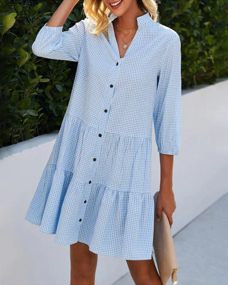 Elegant Buttoned Dress - KV15