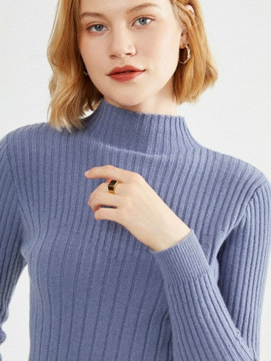Mid-Height High Neck Sweater – Elegance and Comfort for Cool Seasons