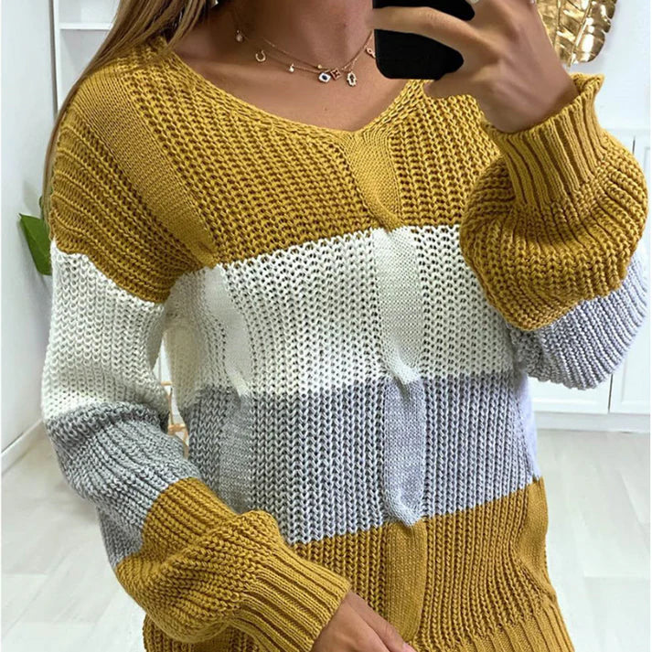 Stylishly Sorties Lunatique V-Neck Sweater