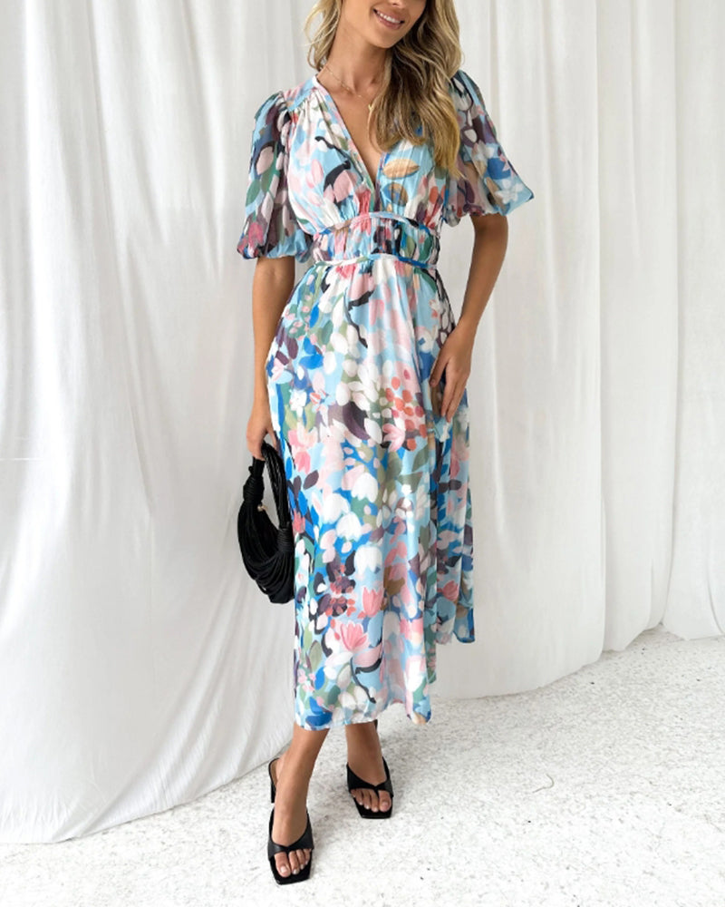Elegant floral dress