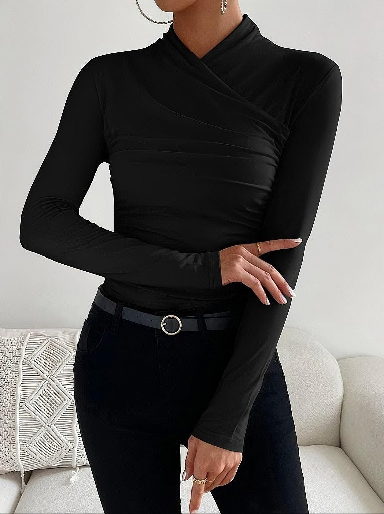 Stylishly Slim Fit Crossover Sweater