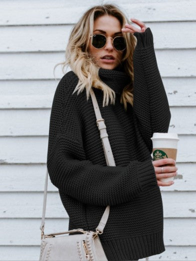 Women's Comfort and Elegance Oversized Turtleneck Sweater