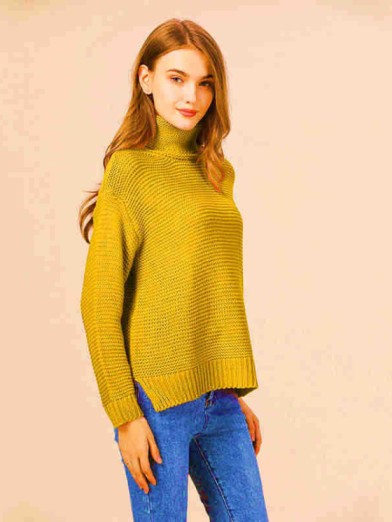 Women's Comfort and Elegance Oversized Turtleneck Sweater