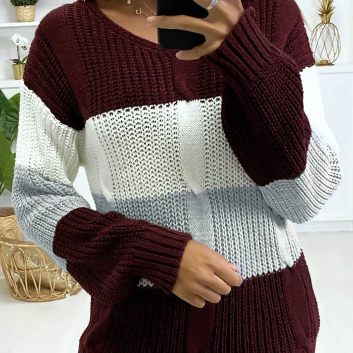 Stylishly Sorties Lunatique V-Neck Sweater