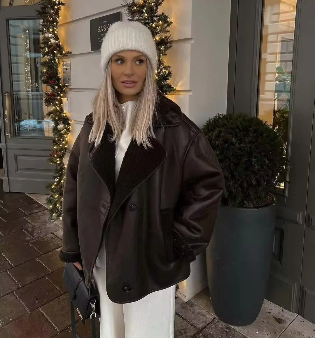 LEYNA - Chic Lined Jacket Fall/Winter