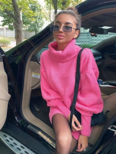 Elegant Lantern Turtleneck Sweater – Style and Softness Combined