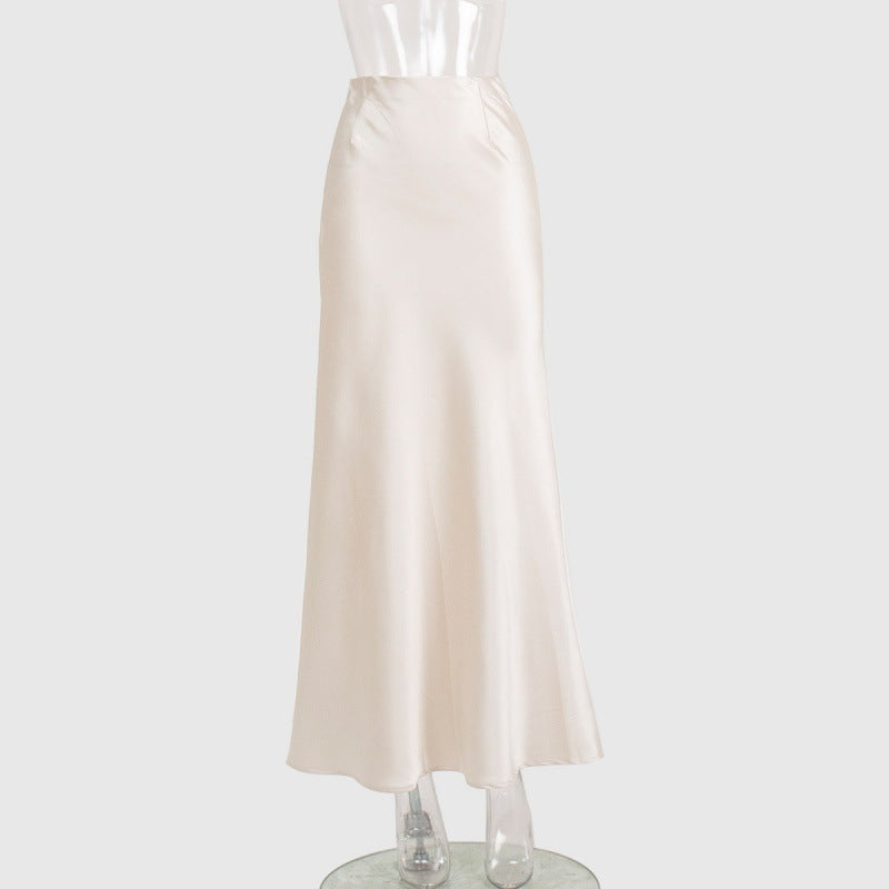 Professional Satin Fishtail Evening Skirt