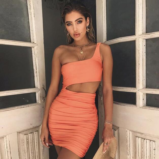 Metropolitan asymmetrical dress