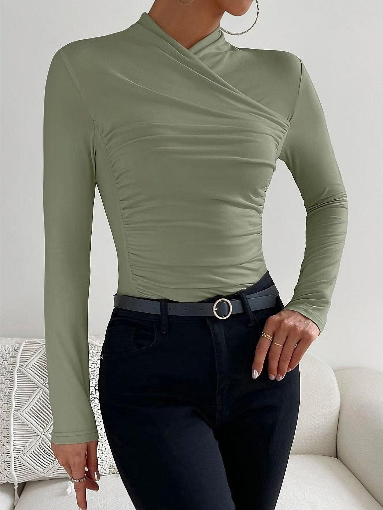 Stylishly Slim Fit Crossover Sweater
