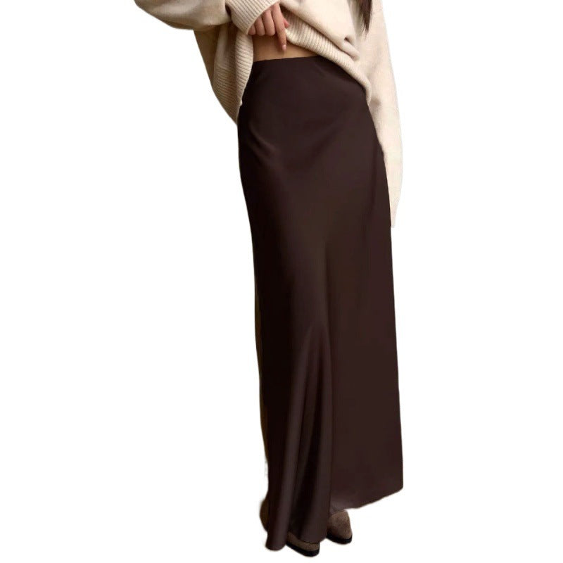 Professional Satin Fishtail Evening Skirt