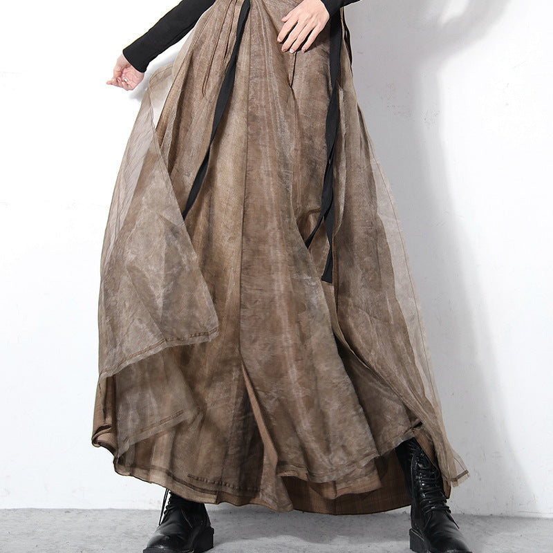 Vintage Inspired Layered Maxi Skirt
