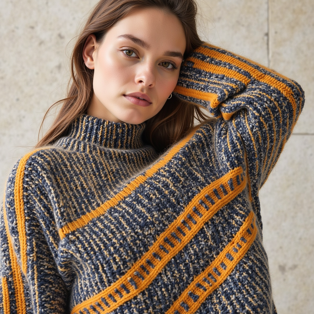 Kali Turtleneck Knit & Cashmere Sweater