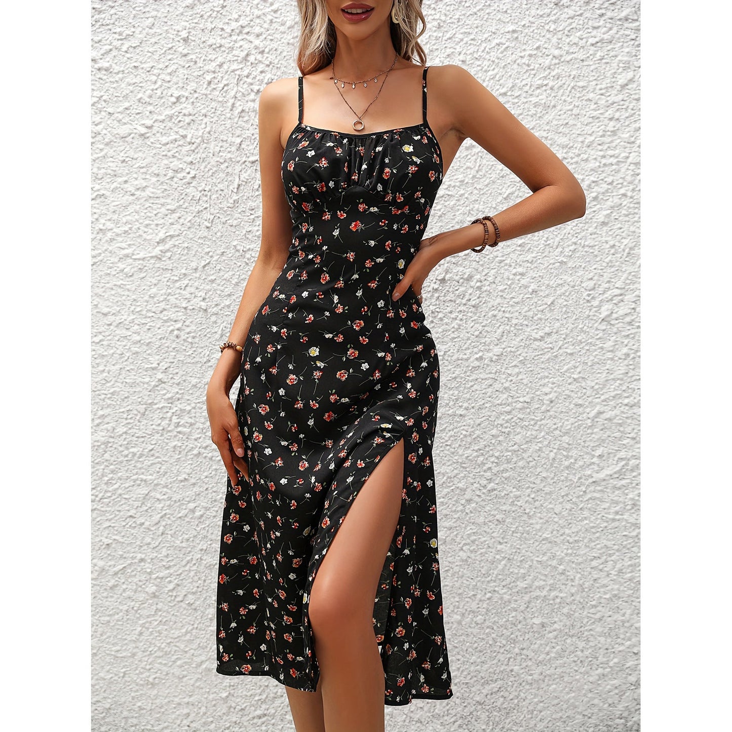 Stylishly Going Out Alluring Polka Dot Dress