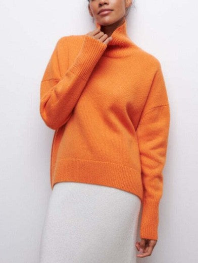 Women's Winter Turtleneck Sweater - Elegance and Comfort