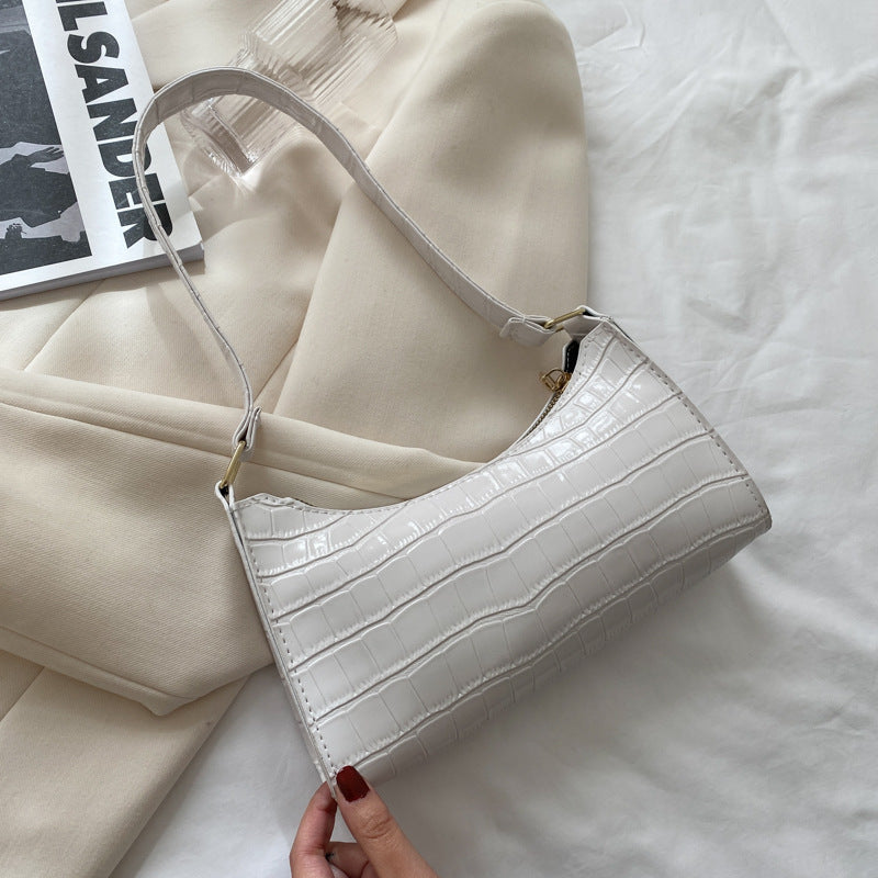 Retro Style Leather Shoulder Bag | Amber